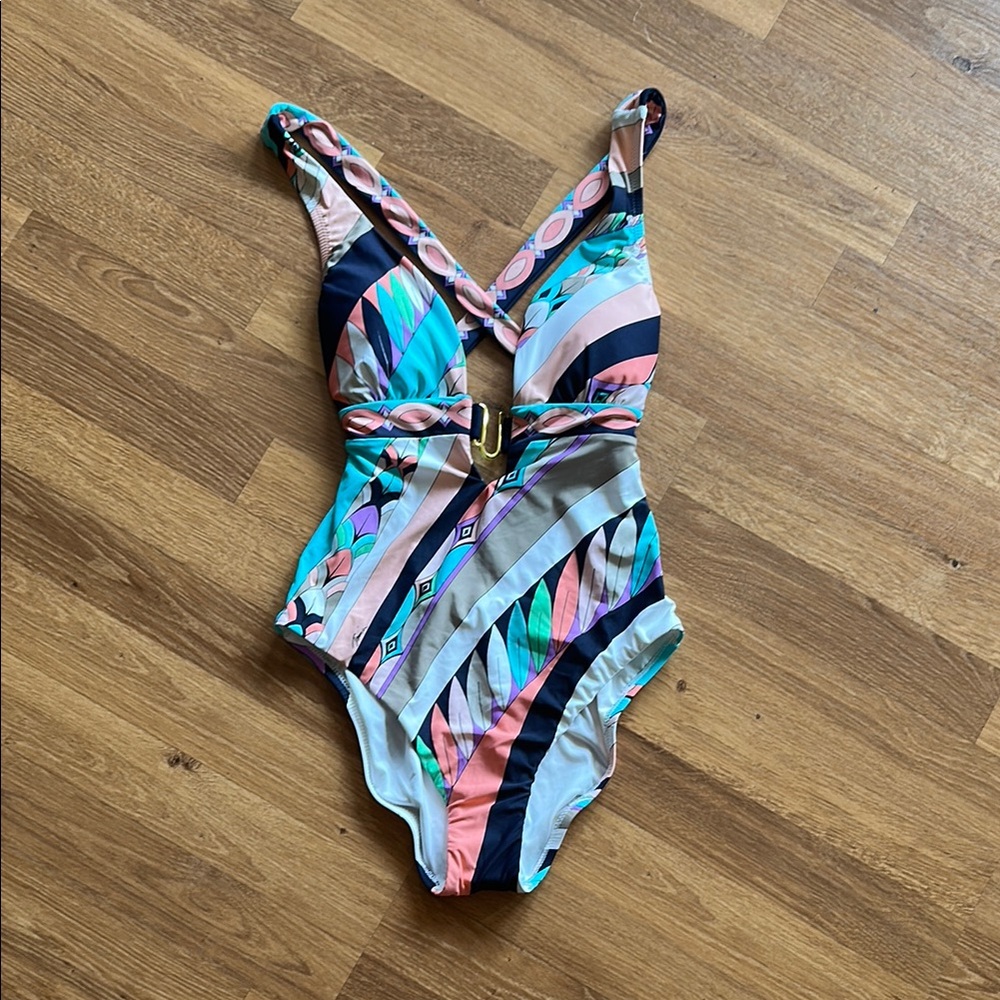 Trina Turk Multicolor One Piece Swimsuit